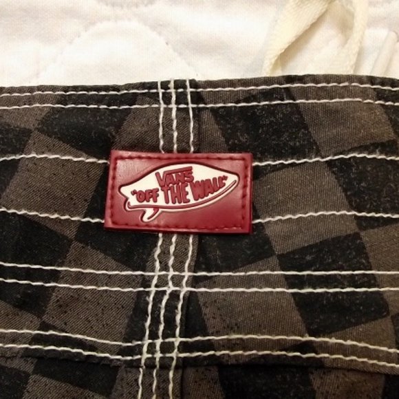 VANS Off the Wall Men's  Shorts, Sz:32, Blk/Gry - Picture 5 of 16